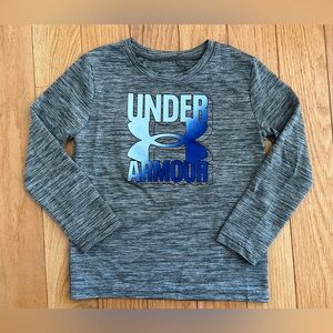 Under Armour Gray and Blue Long Sleeve Tee